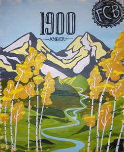 1900 Amber Beer Label