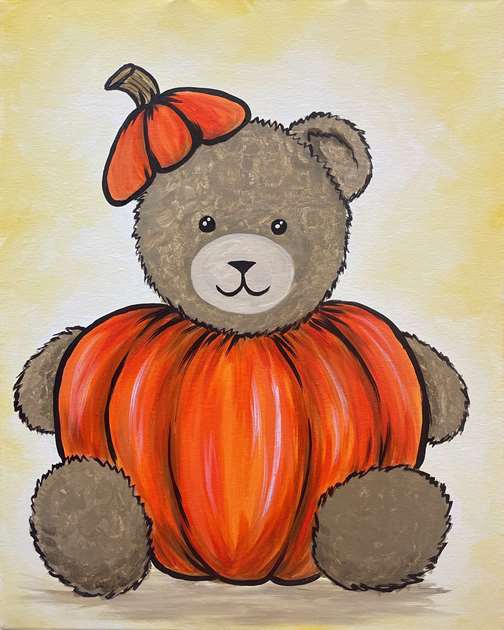 A Bear-y Cute Pumpkin