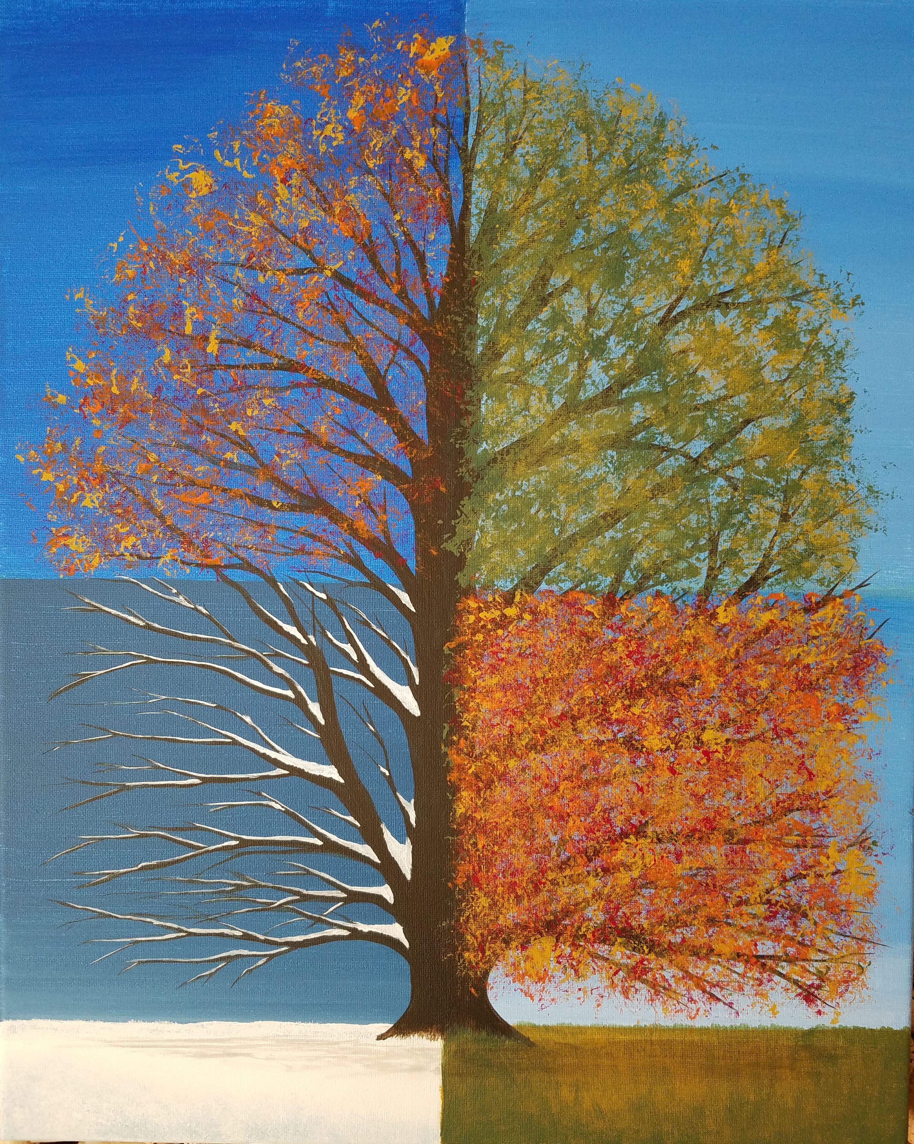 A tree for all seasons - Pinot's Palette Painting