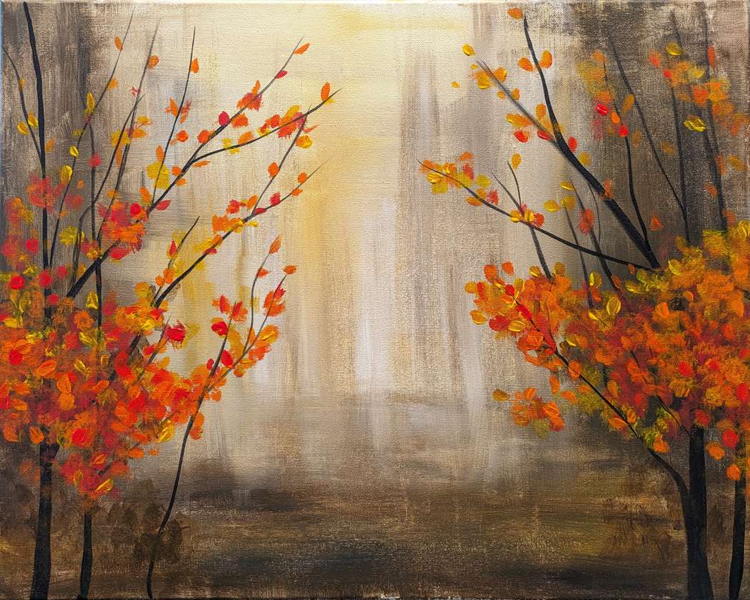 Muted Fall Abstract Autumn Abstract Paintings