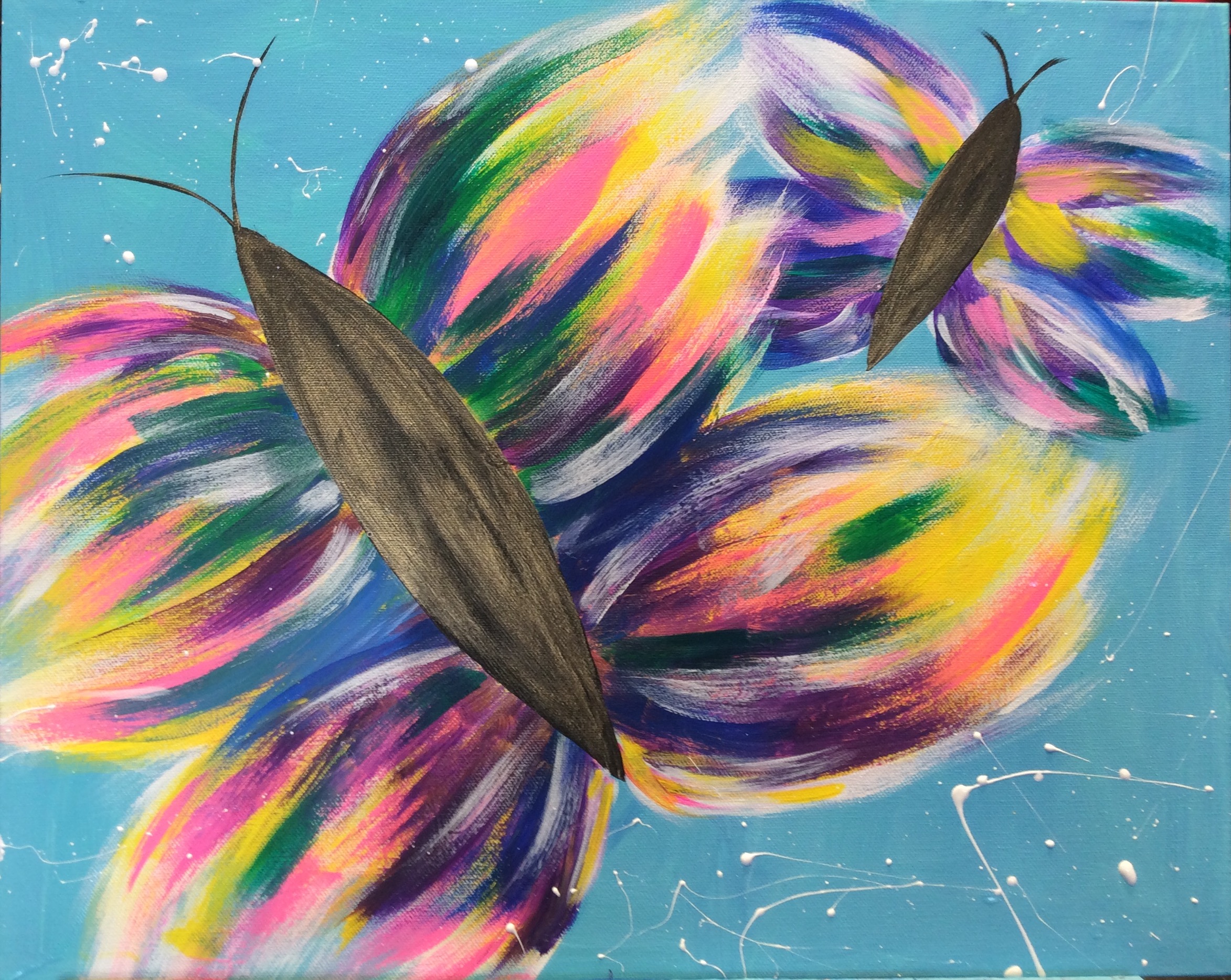 Abstract Butterflies Pinot S Palette Painting   Abstract Butterflies  