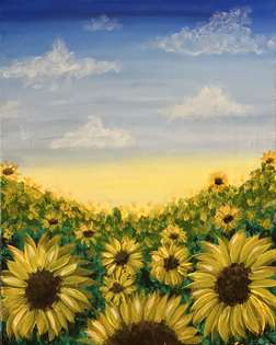 Across  The Sunflower Field