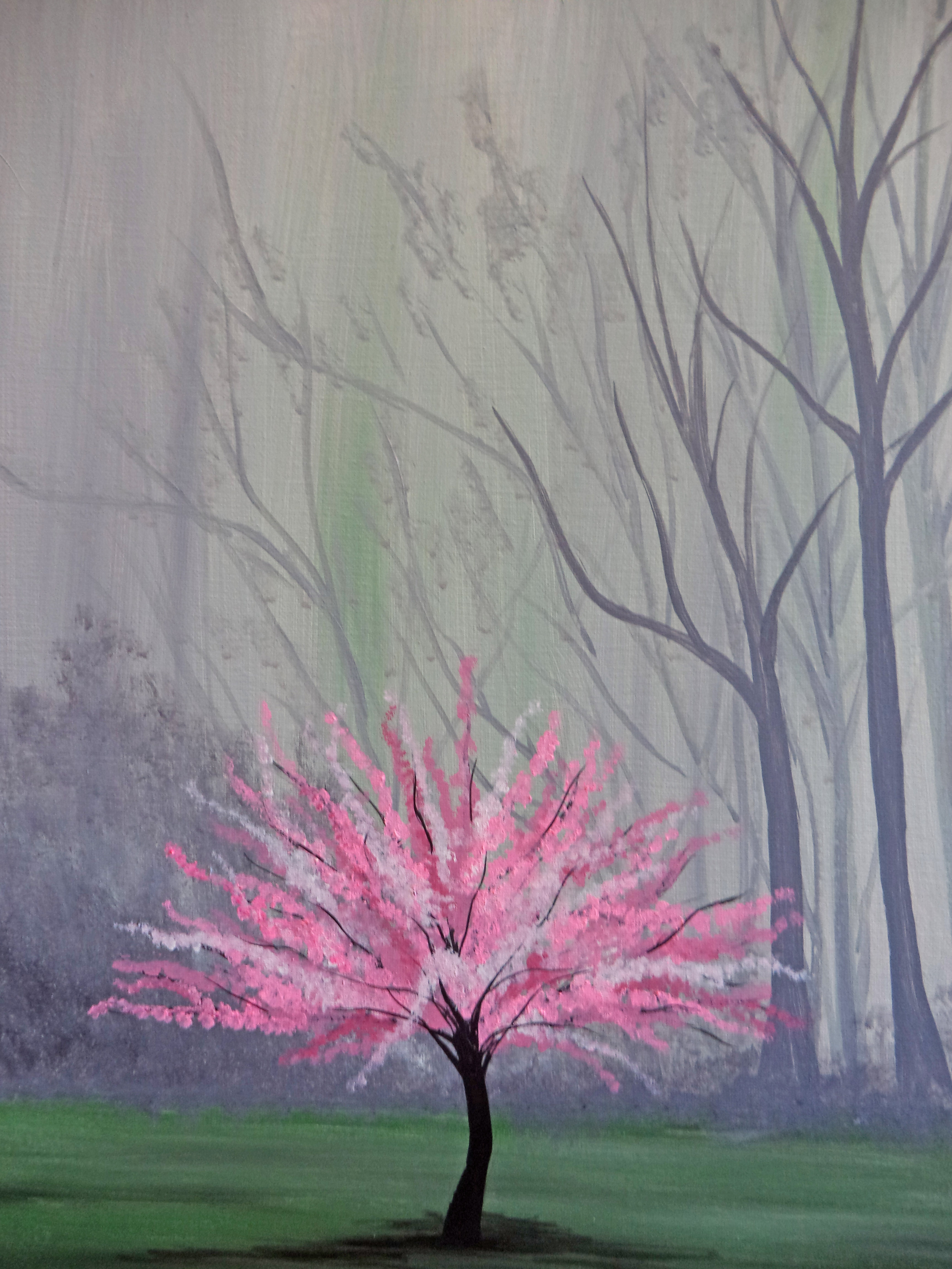 Amongst The Foggy Forest - Pinot's Palette Painting