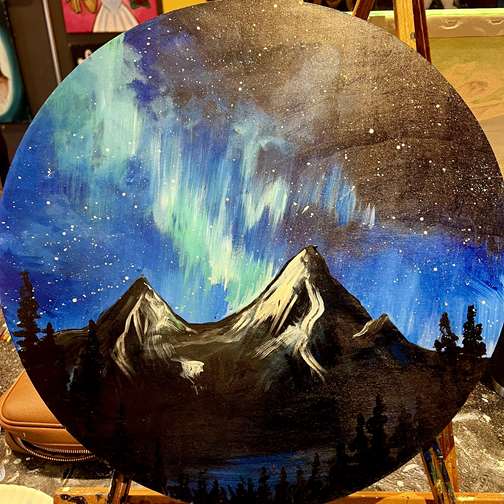 Aurora Mountain Lake