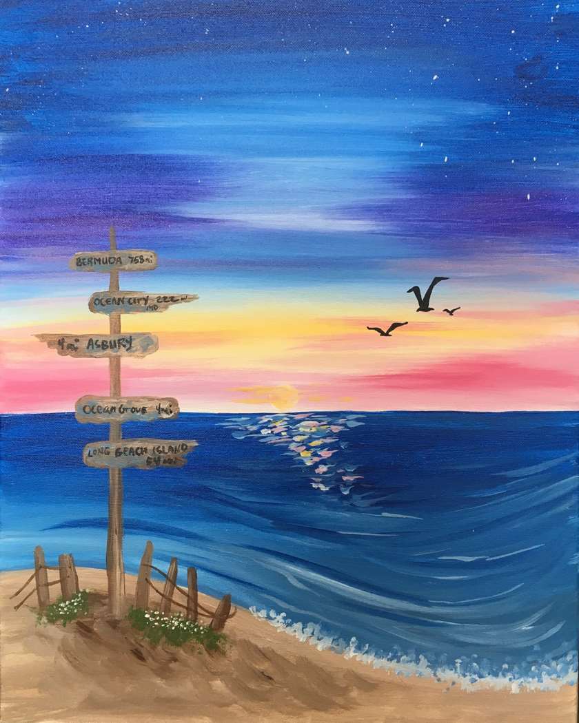 Beach Signs At Sunset Tue Jul 31 7pm At Brandon