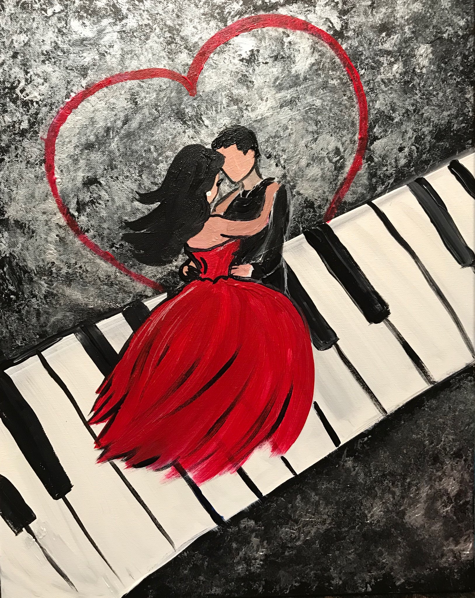 Beautiful Music Together Pinot's Palette Painting