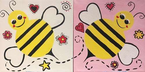 Little Bee – a Springtime Painting Party - Wine & Canvas