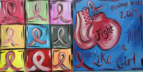 Offsite Event: Boobapalooza to benefit Susan G Komen Louisville PAINT MINI CANVASES