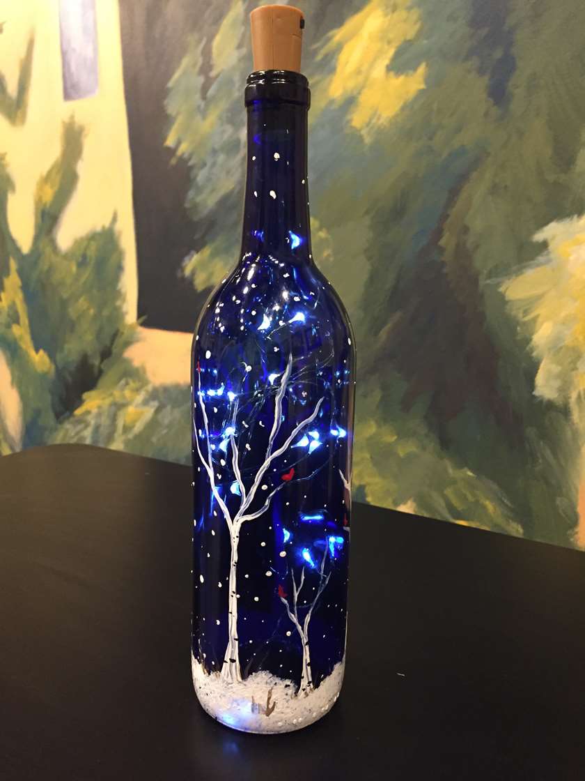 Bottomless Mimosas $15.00, Illuminated wine bottle, LED LIGHTS INCLUDED