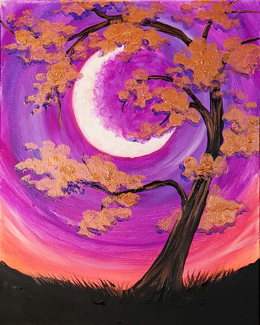 Black Light Night!  Copper Tree Moon