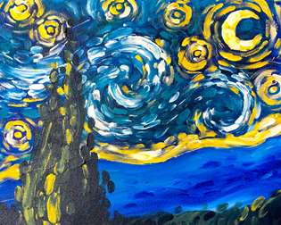 Brushless Van Gogh’s Starry Night