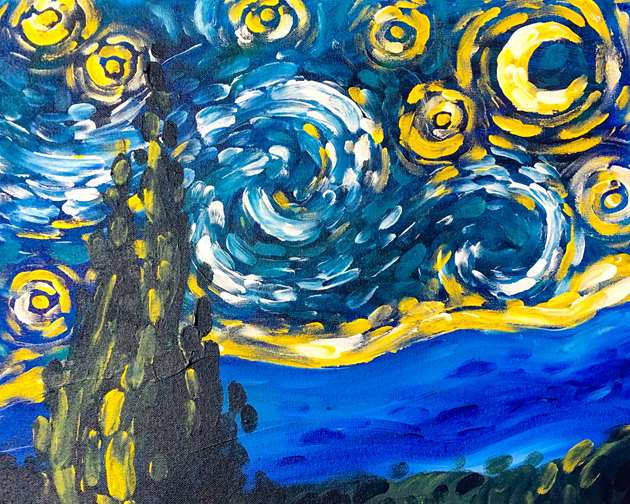 Brushless Van Gogh’s Starry Night