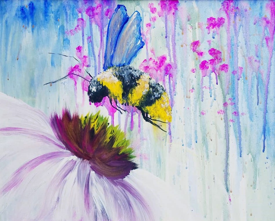 Bumble Bee Utopia - Pinot's Palette Painting