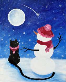 Cat and Snowman