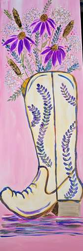 Cattails and Cowboy Boot