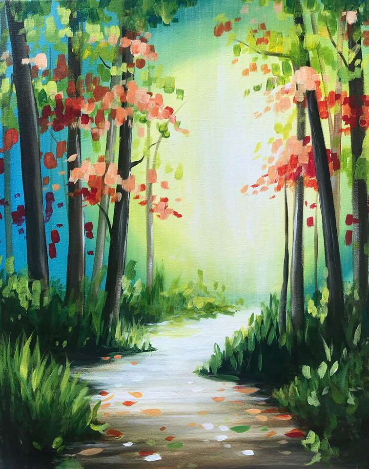 Change of Seasons Pinot's Palette Painting Change of Seasons Pinot's Palette Painting
