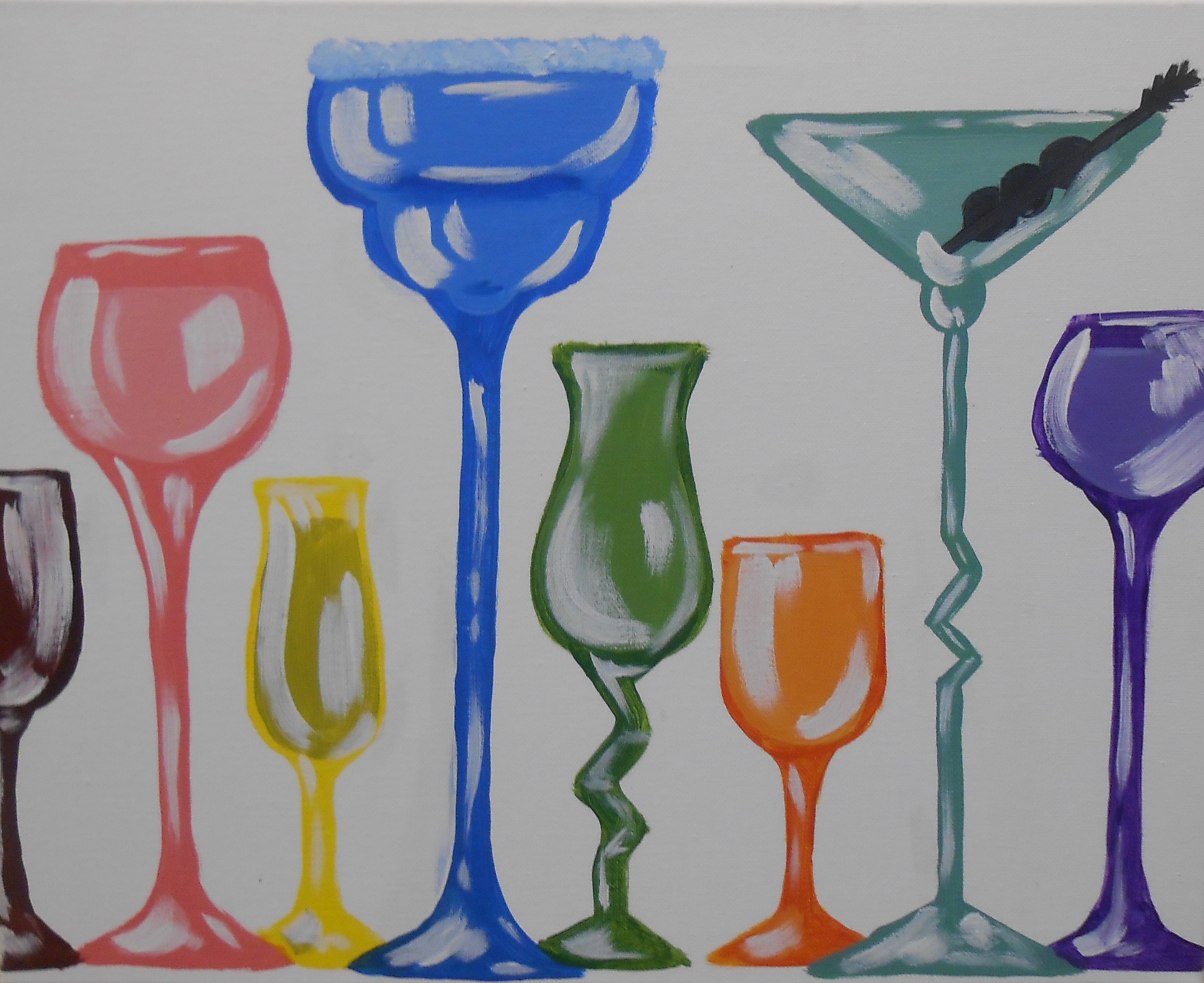 Cheers to Color! Pinot's Palette Painting