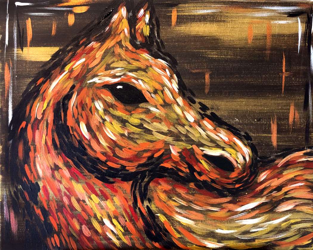 Chestnut Abstract Horse