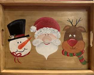 Christmas Friends Serving Tray