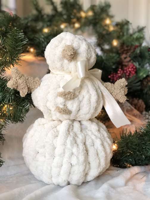 Chunky Knit Snowman