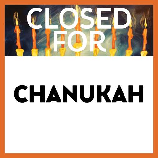 Closed for Chanukah