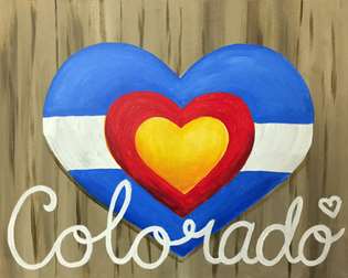 Colorado Is Where the Heart Is- Single Canvas