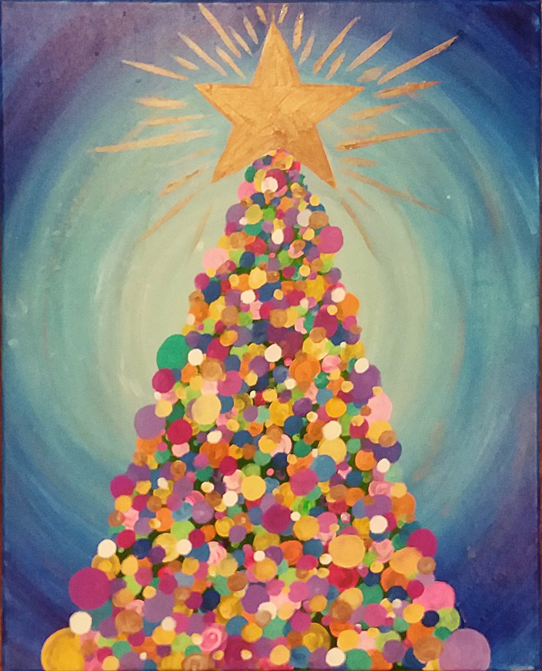 Colorful Christmas Tree Pinot s Palette Painting colorful-christmas-tree-pinot-s-palette-painting