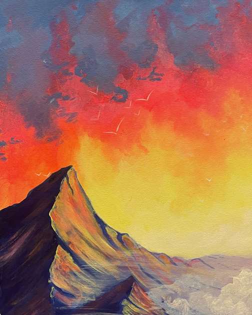 Colorful Mountain Morning