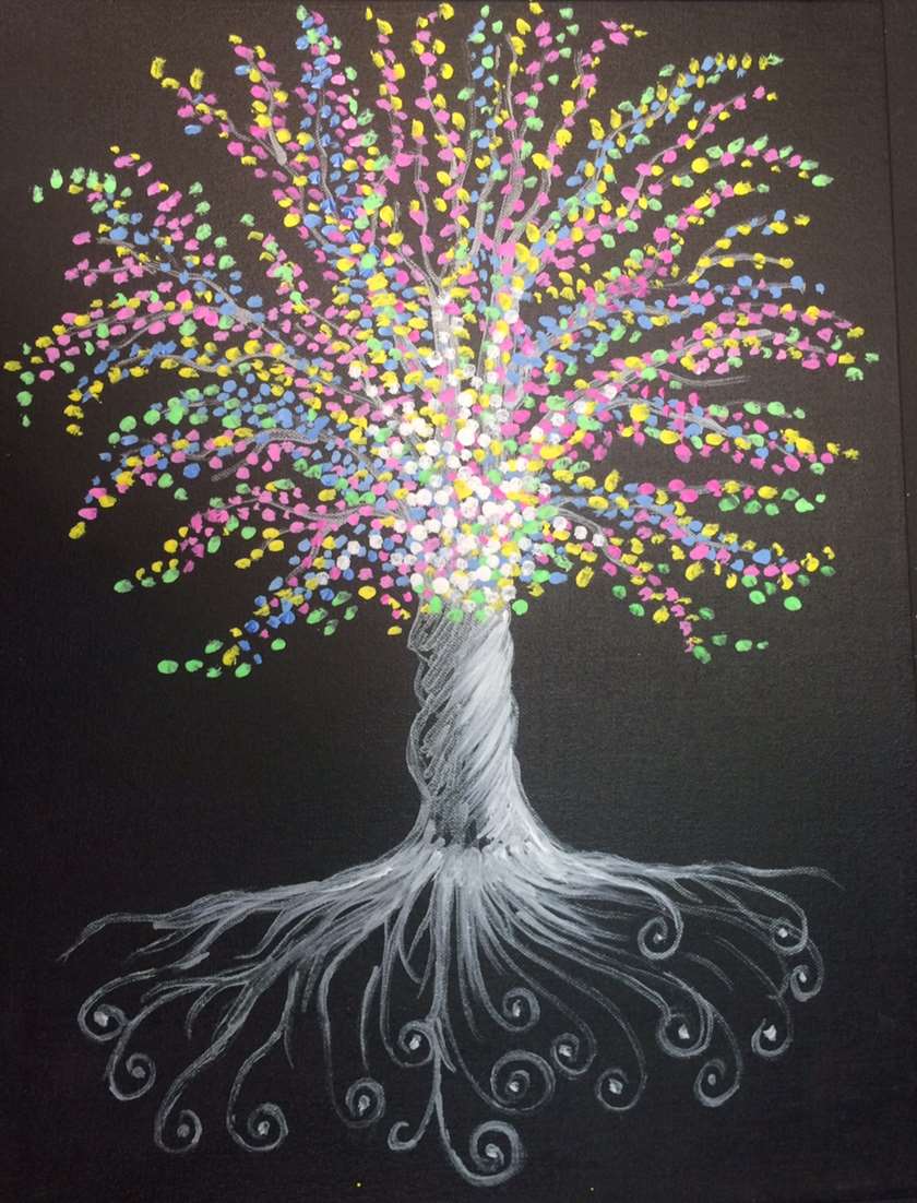 Colorful Roots - Pinot's Palette Painting