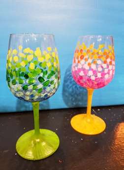 Confetti Wine Glasses!