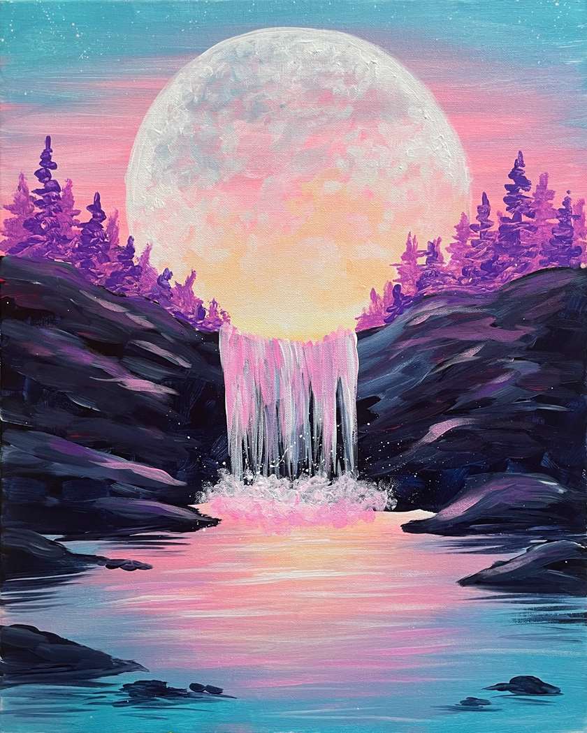 Cotton Candy Waterfall