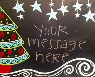 Create Your Own Holiday Chalkboard