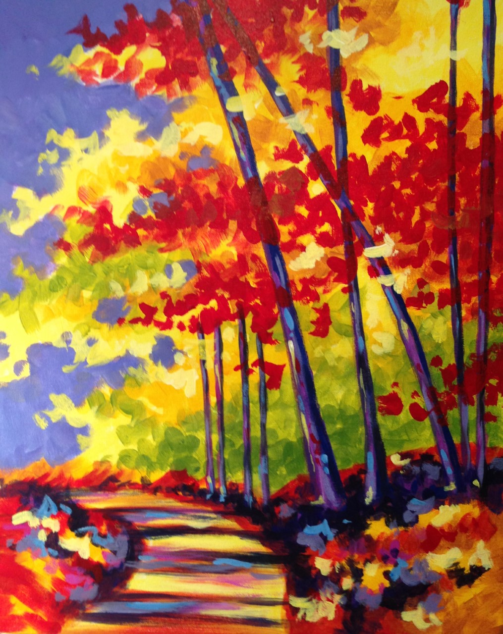 Crisp Fall Day - Pinot's Palette Painting