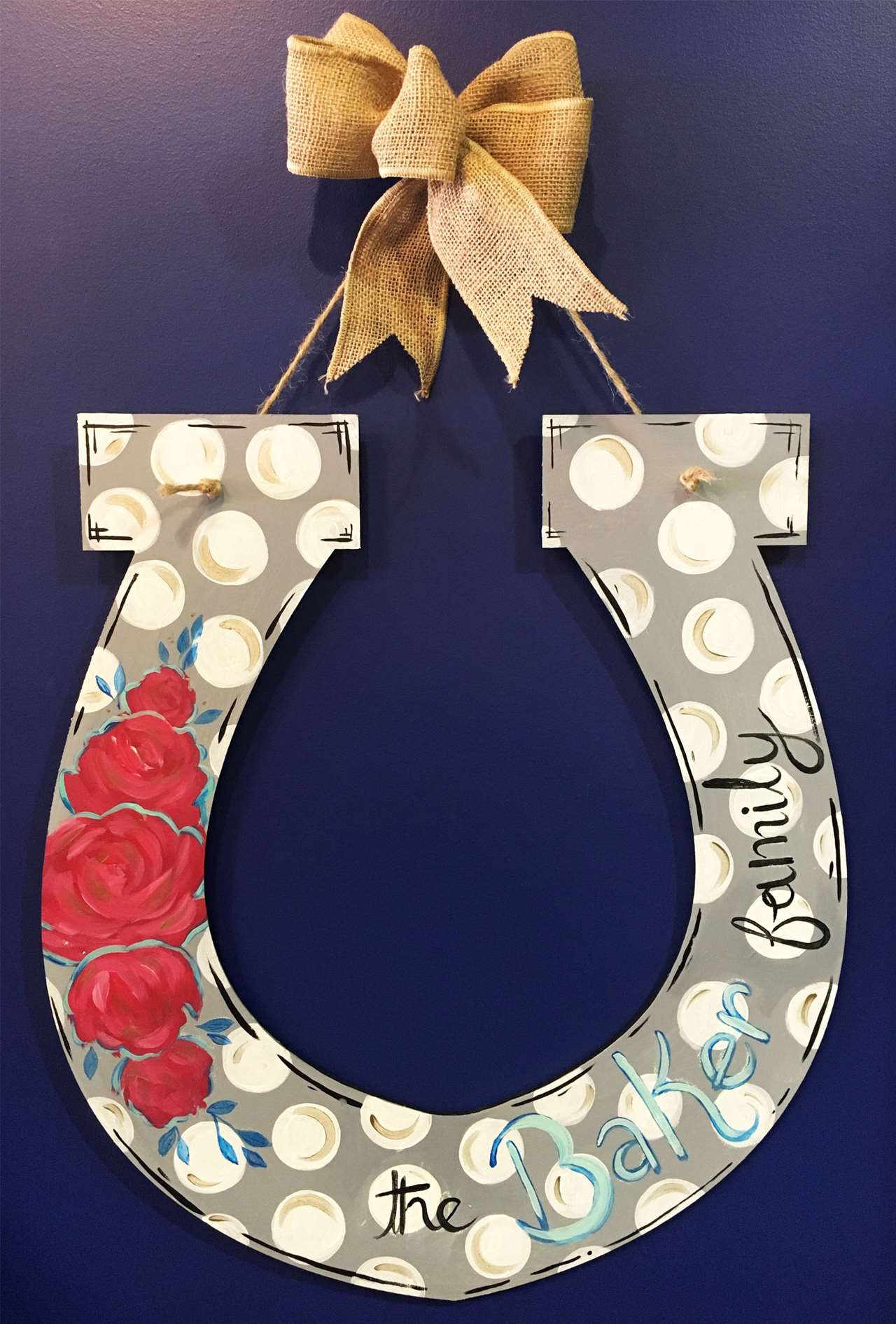 Custom Door Hanger - Horseshoe - Thu, Mar 15 7PM at St. Matthews