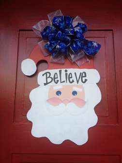 Custom Door Ornament - Santa