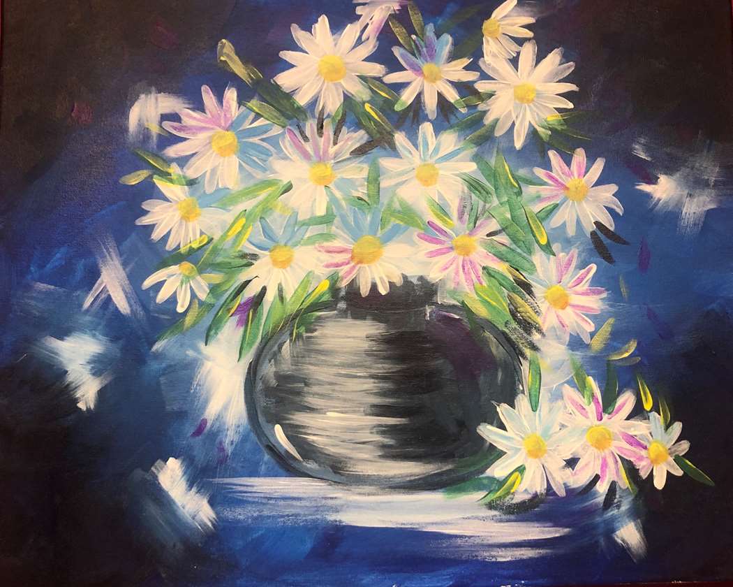 Daisies in Blue