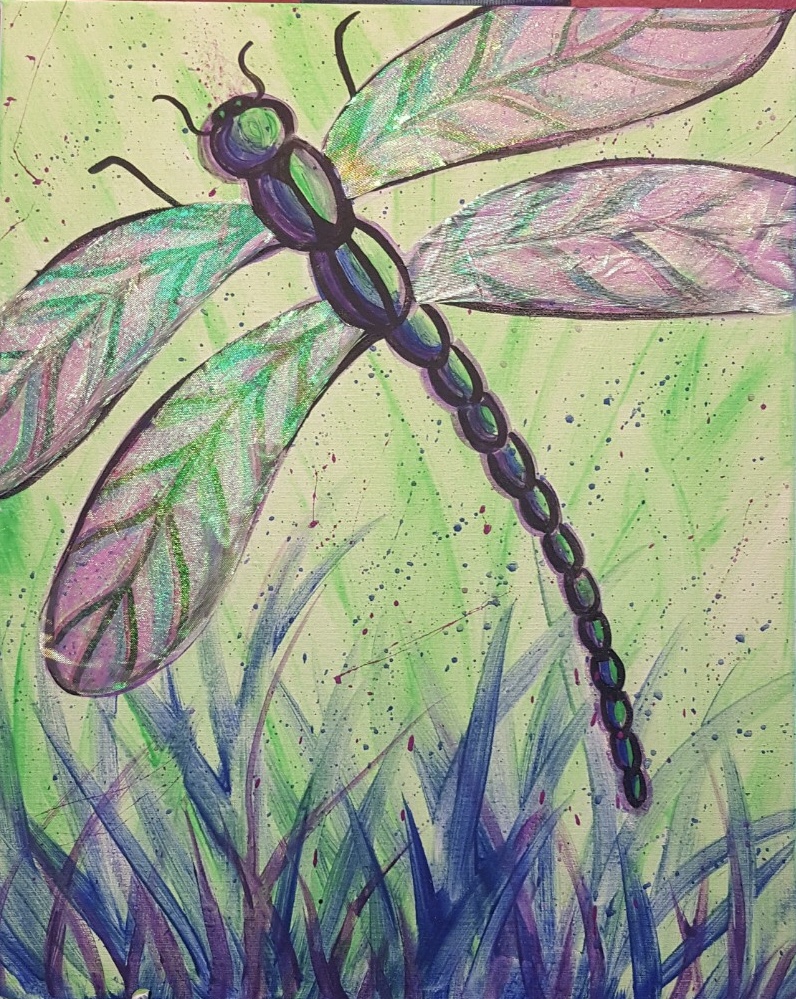 Dazzling Dragonfly - Pinot's Palette Painting