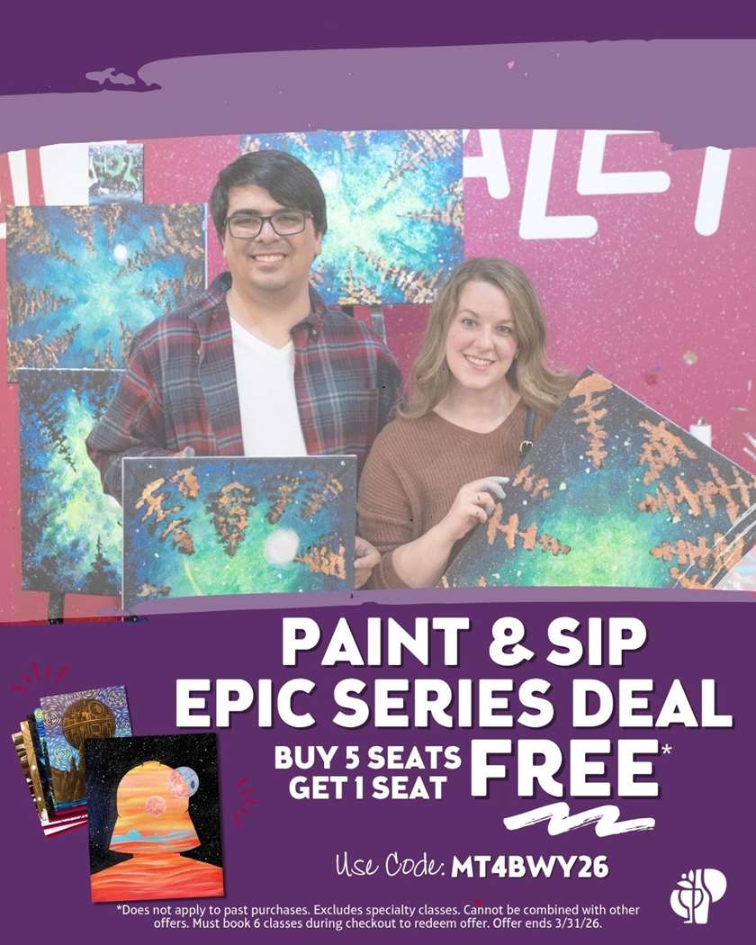 Buy 5 Seats Get 1 Free for all Galactic Paintings in MAY Click for More Info