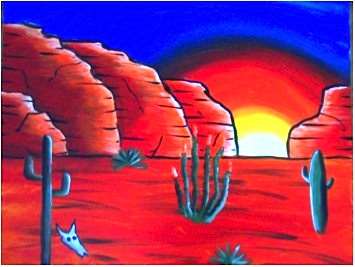Desert's Sunset