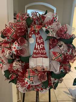 DIY - Ho Ho Ho Merry Christmas Wreath