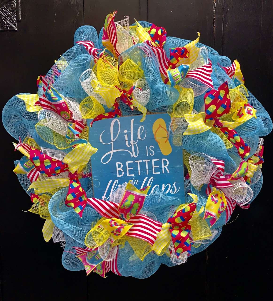 DIY Summer Flip Flop Wreath Making Class Thu Apr 30 1PM at Katy