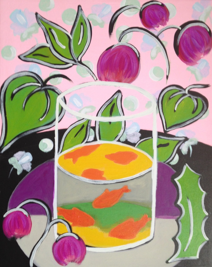 Don't Drink the Goldfish - Pinot's Palette Painting
