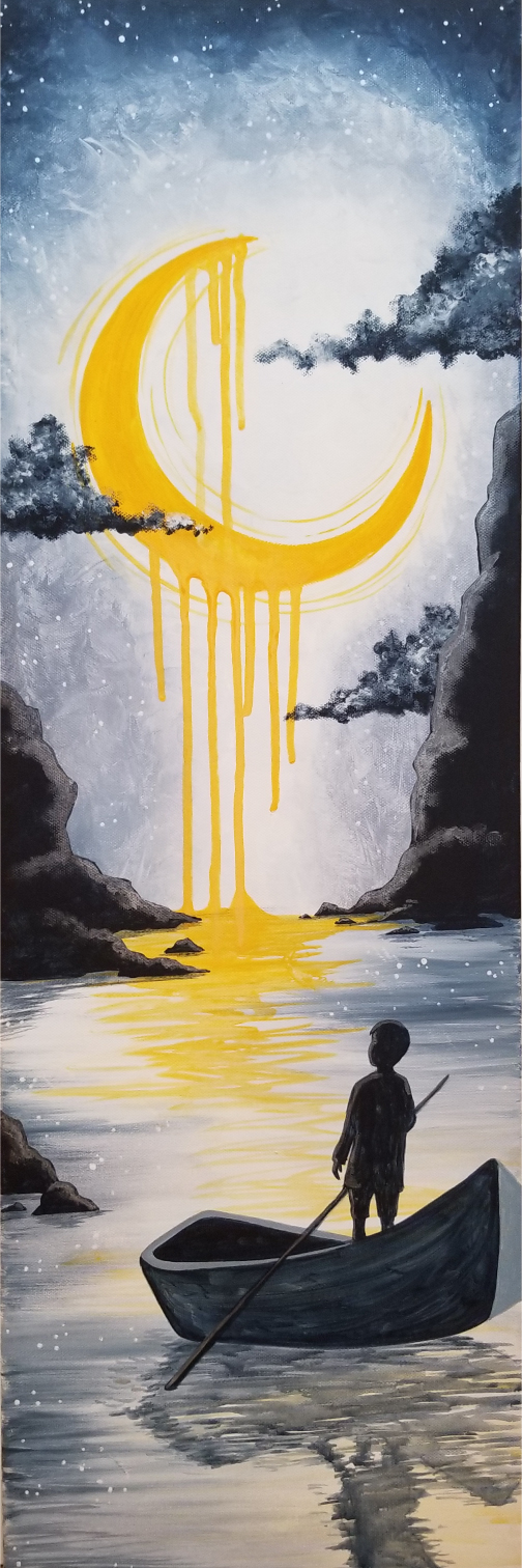Dreams Of Lunar Streams - Pinot's Palette Painting