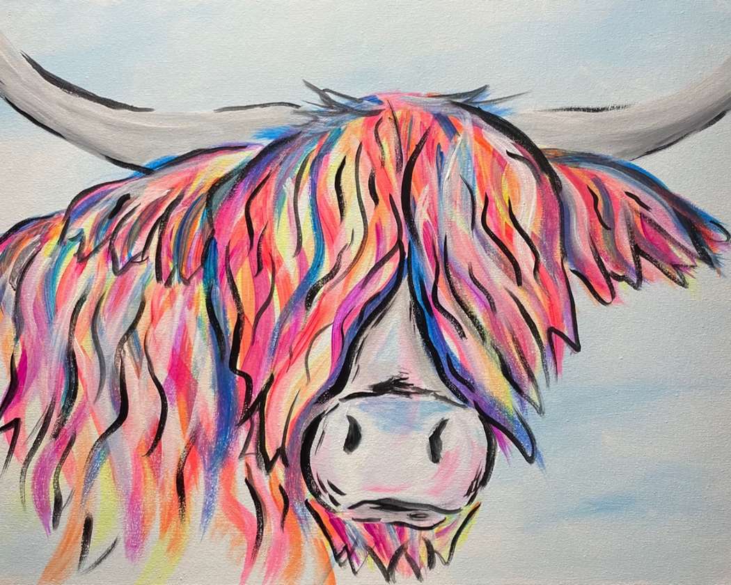Summer Camp: Eclectic Highland Cow