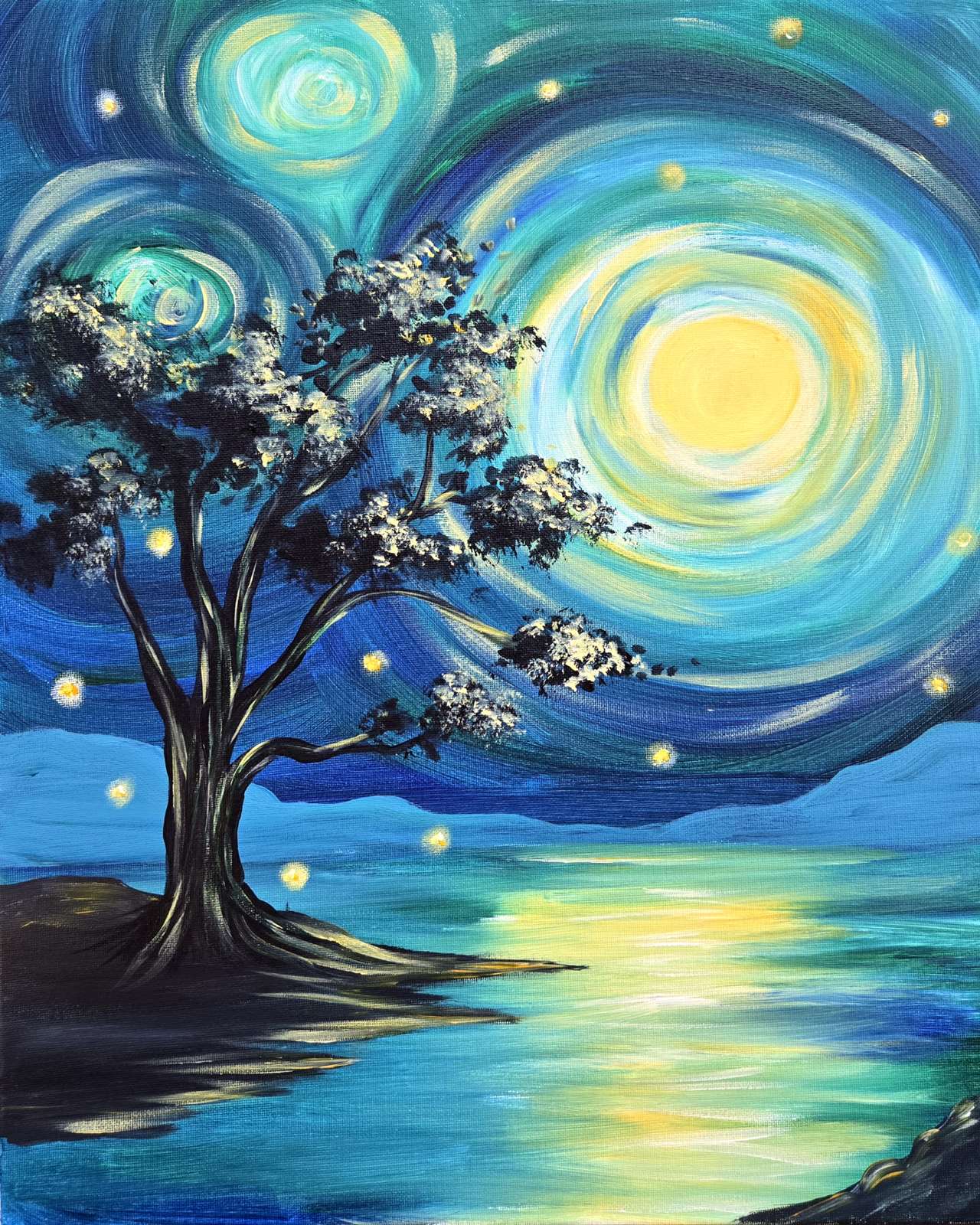 絵画 Crystal Art Works Moonlight Enchanted Moonlight - Fri, Jul 31 7PM at St. Matthews