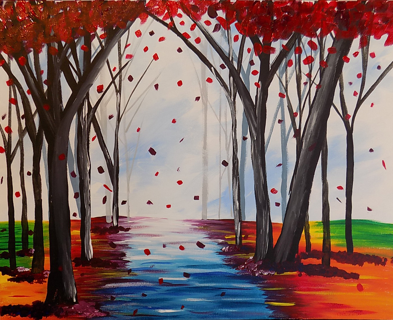 Falling Colors - Pinot's Palette Painting