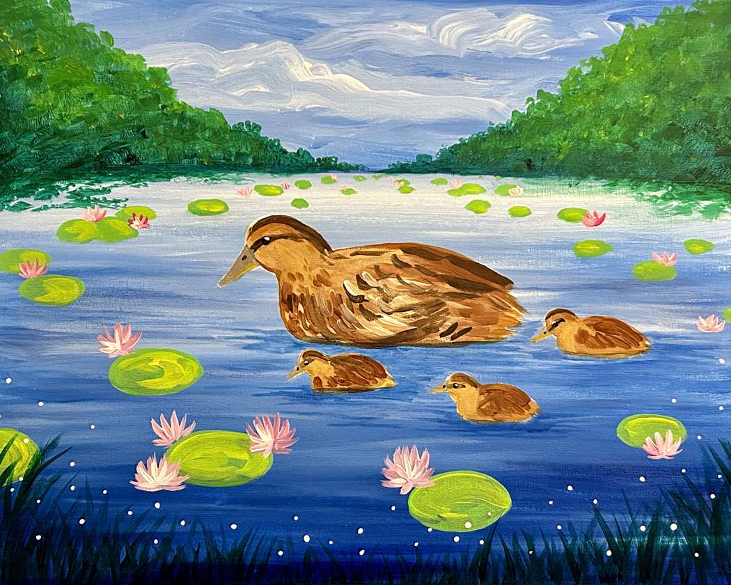 Celebrate Mother's Day with a Monet-Inspired Duckling Pond!