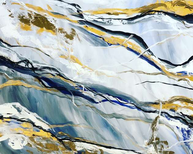 Faux Marble Abstract 