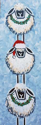 Festive Sheep Stack