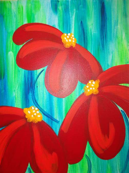 Fiery Wildflowers